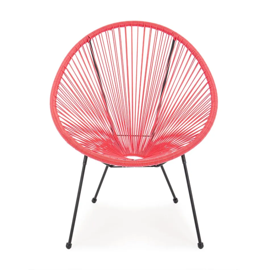 Modern Design Armchair for Outdoors in Painted Steel - Spumolizia Viadurini