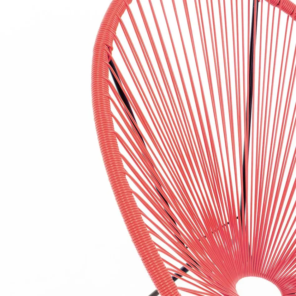 Modern Design Armchair for Outdoors in Painted Steel - Spumolizia Viadurini