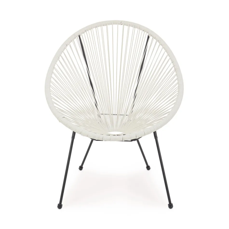 Modern Design Armchair for Outdoors in Painted Steel - Spumolizia Viadurini