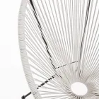 Modern Design Armchair for Outdoors in Painted Steel - Spumolizia Viadurini