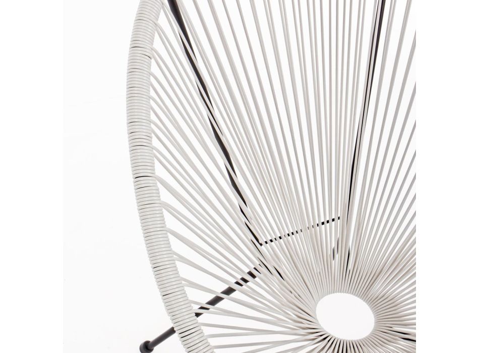 Modern Design Armchair for Outdoors in Painted Steel - Spumolizia Viadurini