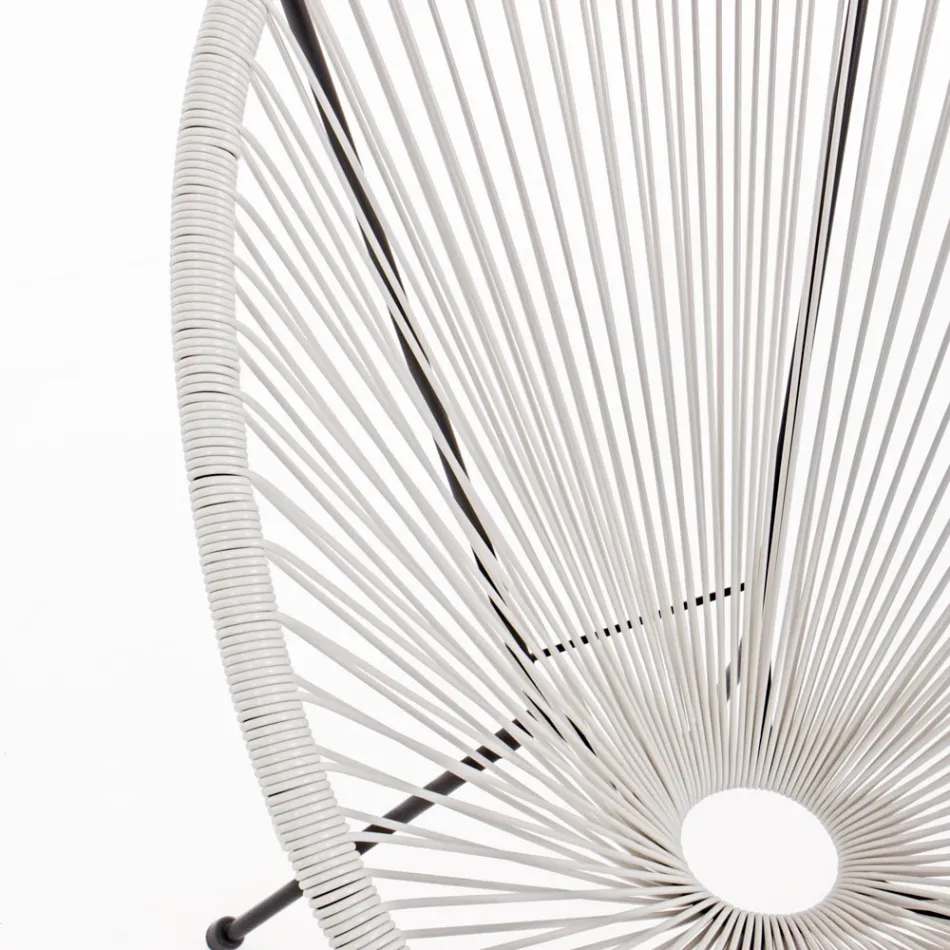 Modern Design Armchair for Outdoors in Painted Steel - Spumolizia Viadurini