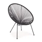 Modern Design Armchair for Outdoors in Painted Steel - Spumolizia Viadurini