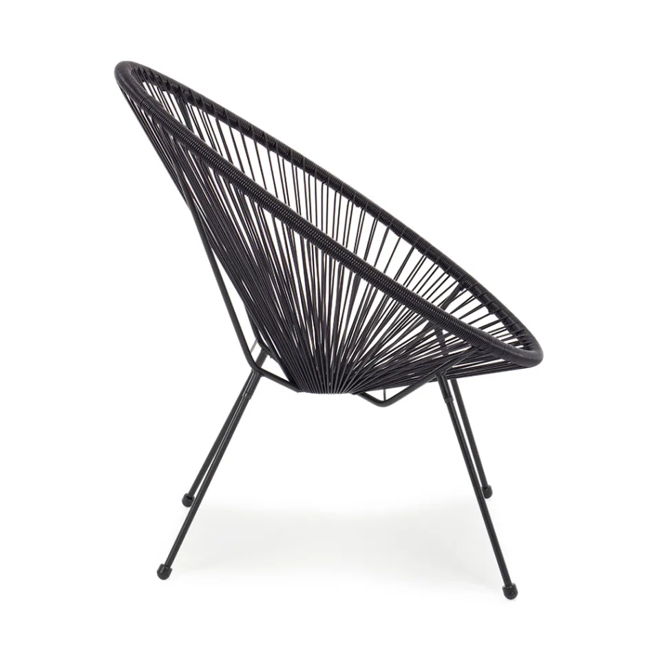 Modern Design Armchair for Outdoors in Painted Steel - Spumolizia Viadurini