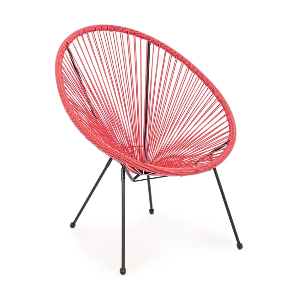 Modern Design Armchair for Outdoors in Painted Steel - Spumolizia Viadurini