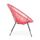 Modern Design Armchair for Outdoors in Painted Steel - Spumolizia Viadurini