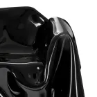 Delia - Modern Black Plexiglass Draped Armchair Made in Italy Viadurini