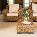 Outdoor Armchair in Abaca with Cushions Included - Lagertha Viadurini