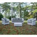 Outdoor Armchair in Kubù with Cushions Included - Isildur Viadurini