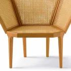 Classic design pentagonal armchair for living room, L103xP72cm, Pole Viadurini