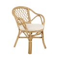Stackable Outdoor Garden Chair in Natural Rattan - Spore
