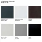 Outdoor Armchair with Fabric and Metal Armrests Made in Italy - Cola Viadurini