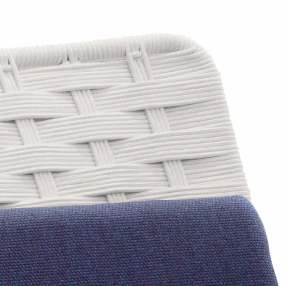 Modern Design Garden Armchair in Rope Made in Italy - Madagascar3 Viadurini