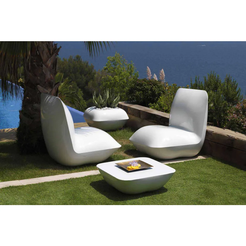Polyethylene garden armchair Pillow by Vondom, modern design Viadurini