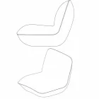 Polyethylene garden armchair Pillow by Vondom, modern design Viadurini
