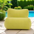 Outdoor Lime Fabric Garden Armchair - Maestrale