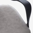 Swivel Office Armchair with Nylon and Polyester Wheels - Flinsto Viadurini