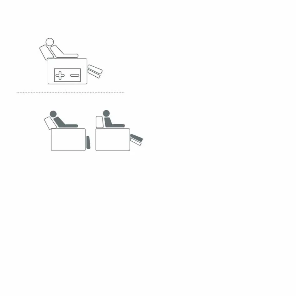 Relax armchair 2 motors swivel leather / fabric / modern leather Bluma Viadurini