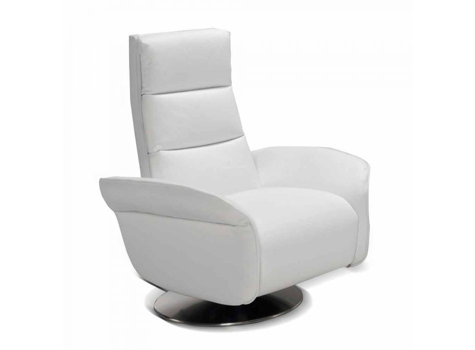 Relax armchair 2 motors swivel leather / fabric / modern leather Bluma Viadurini