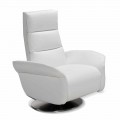 Swivel armchair Bluma with fabric/leather/faux leather upholstery