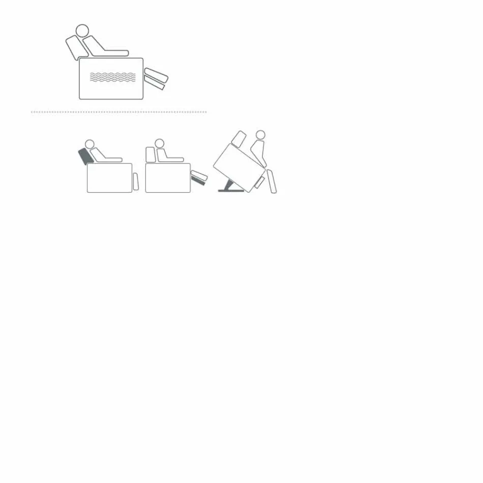 Rose design relaxing armchair with 2 motors, made in Italy Viadurini