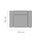 Relaxing Garden Armchair in Aluminum and Fabric, Design in 3 Finishes - Filomena Viadurini