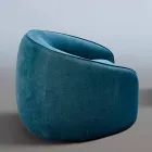 Relax Armchair Modern Design Made in Italy in Colored Fabric - Baloo Viadurini