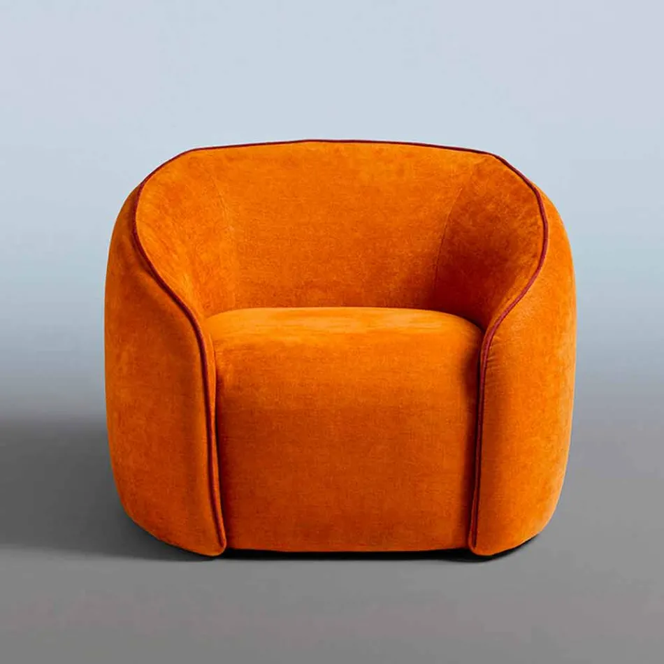 Relax Armchair Modern Design Made in Italy in Colored Fabric - Baloo Viadurini