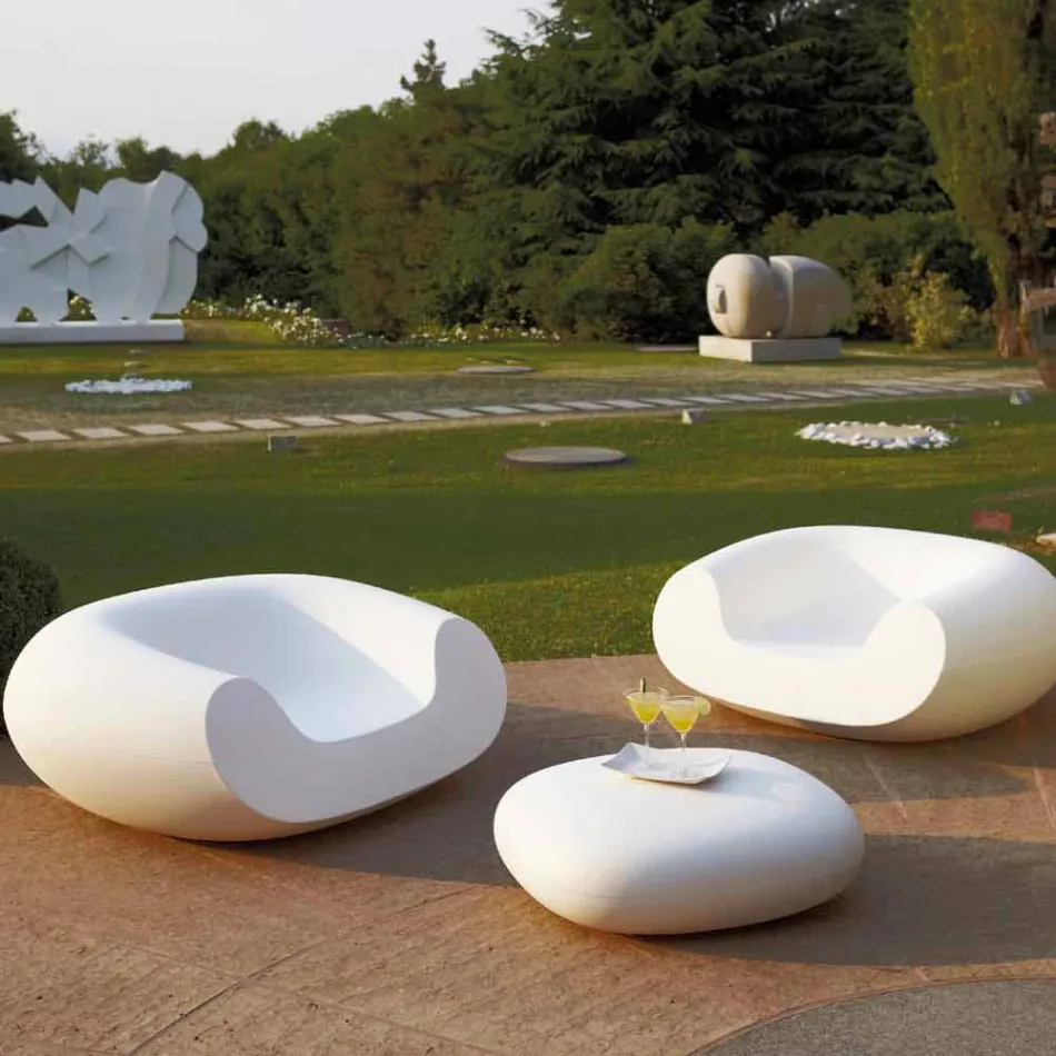 Colored round armchair Slide Chubby modern design made in Italy Viadurini