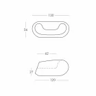 Colored round armchair Slide Chubby modern design made in Italy Viadurini