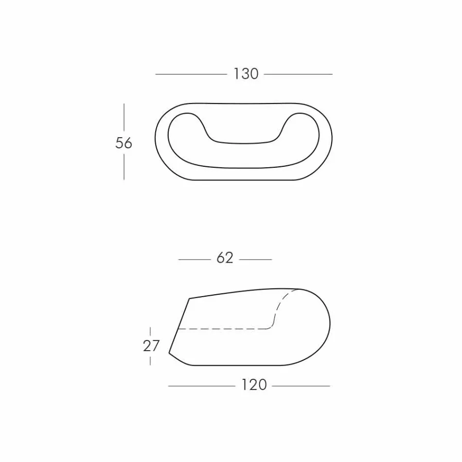 Colored round armchair Slide Chubby modern design made in Italy Viadurini