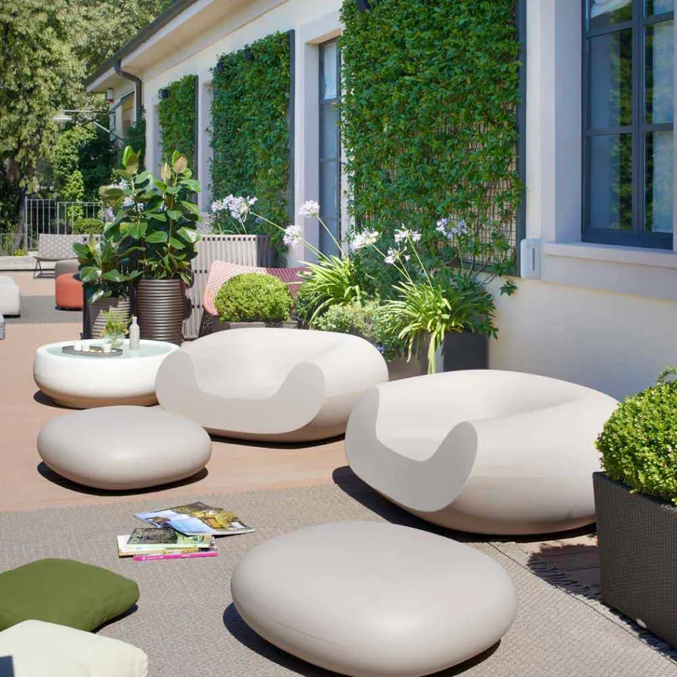 Colored round armchair Slide Chubby modern design made in Italy Viadurini