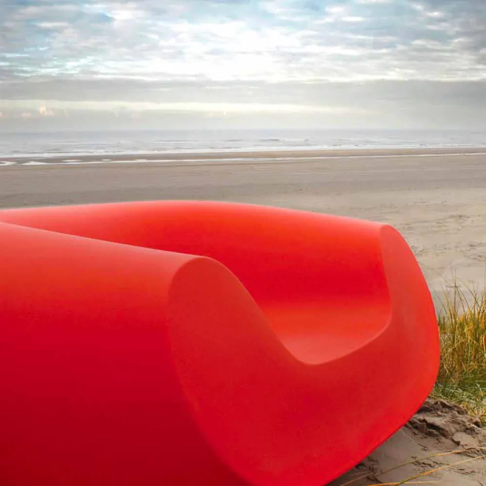 Colored round armchair Slide Chubby modern design made in Italy Viadurini