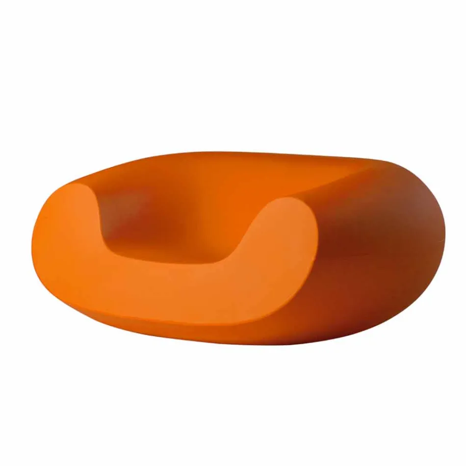 Colored round armchair Slide Chubby modern design made in Italy Viadurini