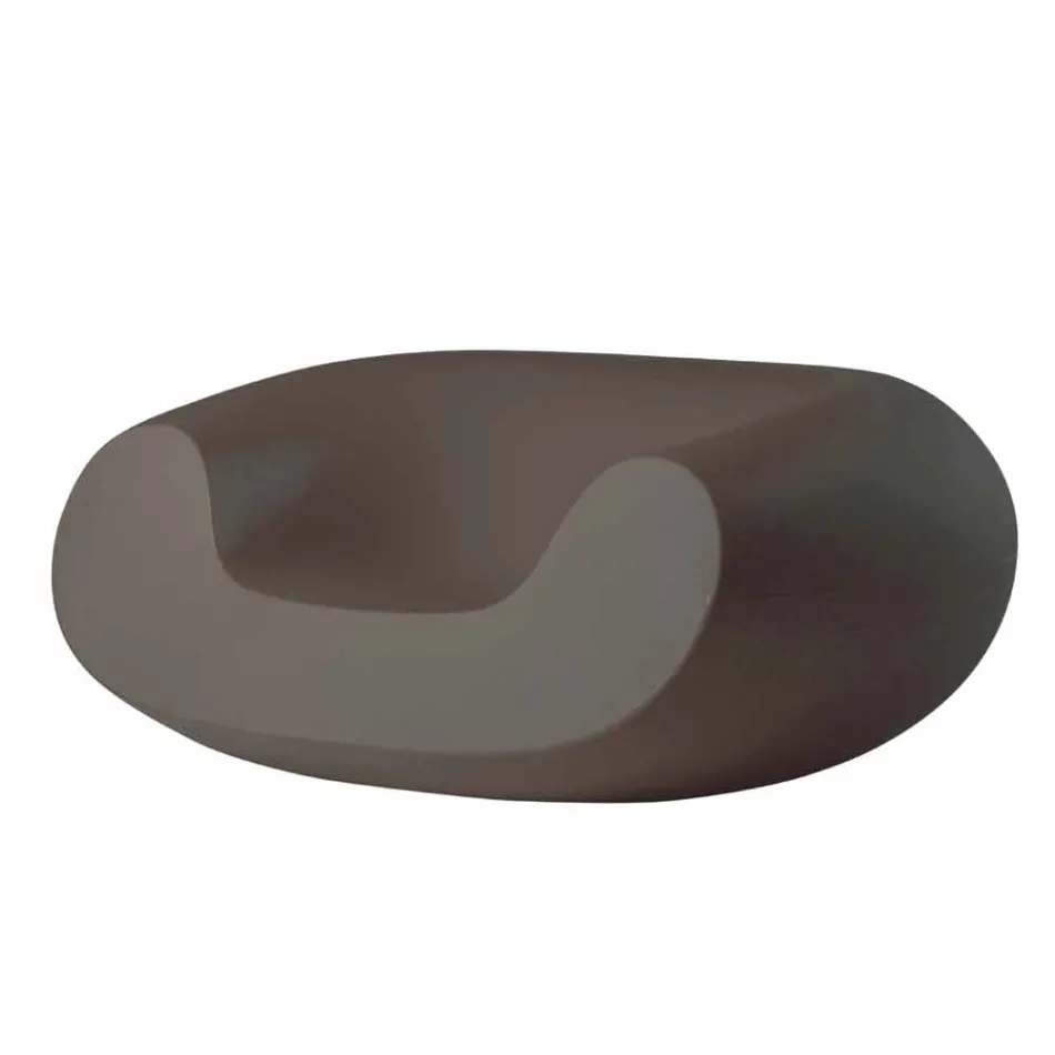 Colored round armchair Slide Chubby modern design made in Italy Viadurini