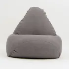 Garden Bean Bag Chair in Outdoor Fabric Dove Grey - Maestrale Viadurini