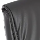 Sled Office Chair Steel and Eco-leather with Armrests 2 Pcs - Monaldo Viadurini