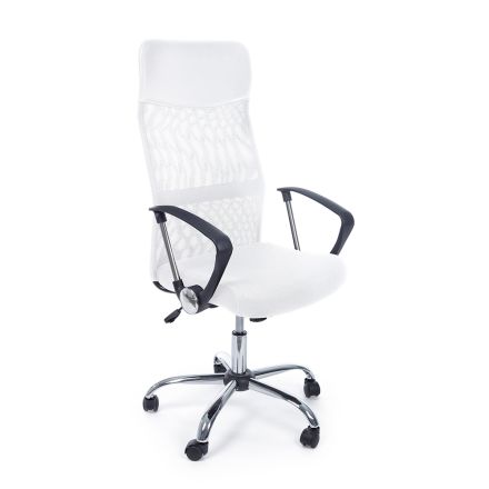 Office Chair Steel and Mesh Fabric Armrests and Headrest - Cerreto Viadurini