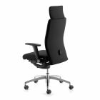 Swivel Ergonomic Design Office Armchair with Armrests and Headrest - Romolo Viadurini