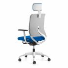 Ecological Swivel Ergonomic Design Office Armchair with Headrest - Meliva Viadurini