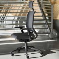 Ecological Swivel Ergonomic Design Office Armchair with Headrest - Meliva