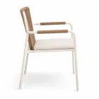Outdoor Armchair Made of Beige Aluminum and Terra Rope - Luxe Viadurini