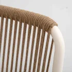 Outdoor Armchair Made of Beige Aluminum and Terra Rope - Luxe Viadurini