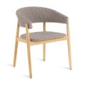 Garden Armchair in Teak and Rope Made in Italy - Liberato