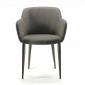 Made in Italy fabric or leather lounge chair - Bardella