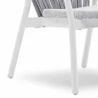Stackable Garden Armchair Aluminum and Fabric - Smart By Varaschin Viadurini