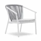 Stackable Garden Armchair Aluminum and Fabric - Smart By Varaschin Viadurini