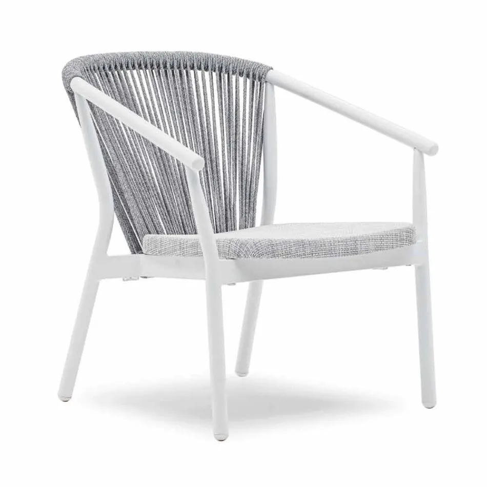 Stackable Garden Armchair Aluminum and Fabric - Smart By Varaschin Viadurini
