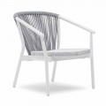 Stackable Garden Armchair Aluminum and Fabric - Smart By Varaschin