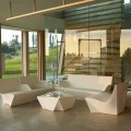 Modern design lounge armchair Slide Kami Ichi, produced in Italy